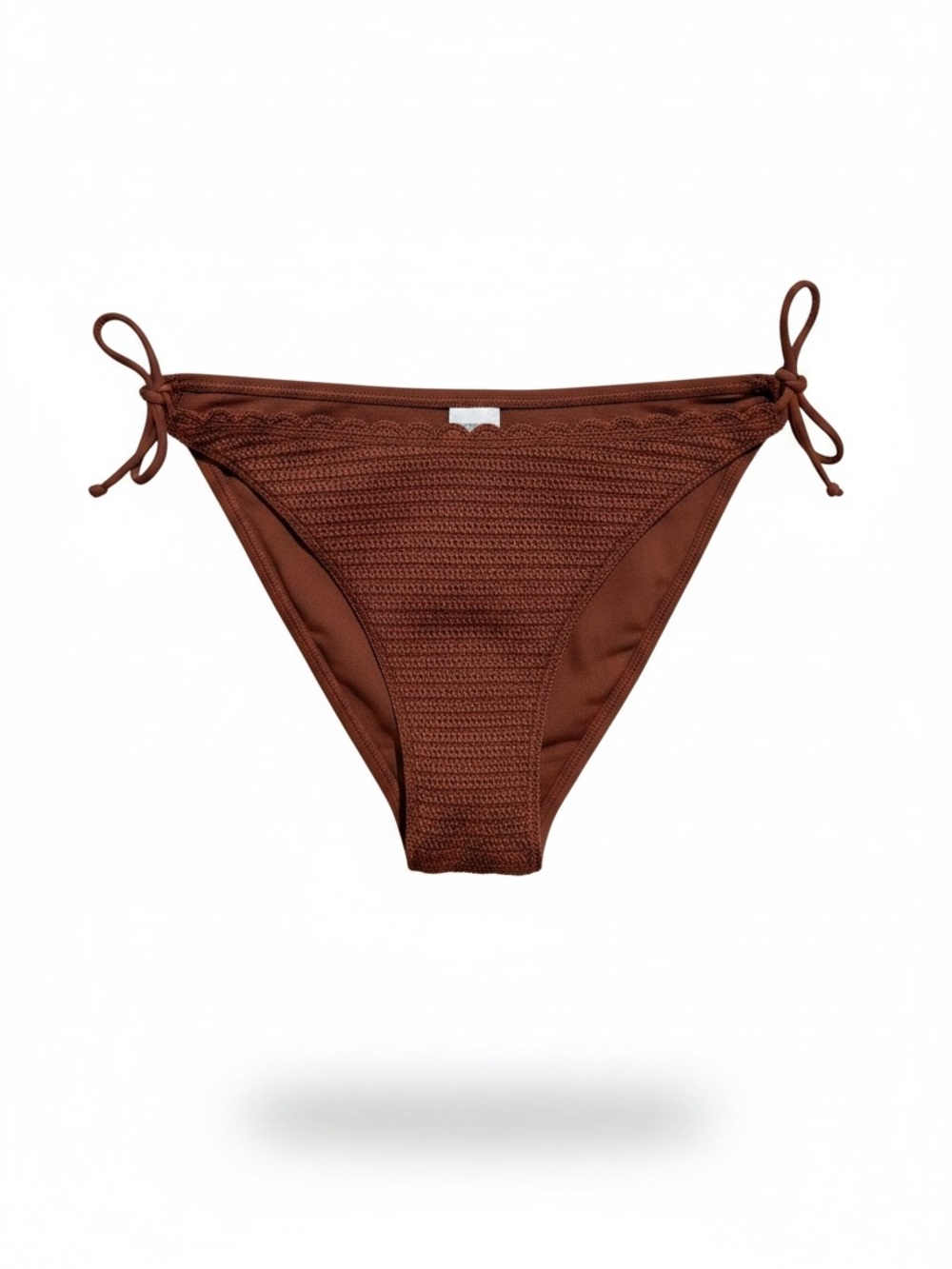 wild fable Brown Crochet Tie-Side Bikini Bottoms Size Small
